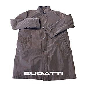 Bugatti High Tech Thermo Men’s Quilted Overcoat Brown Size 56 Large Pre-Owned